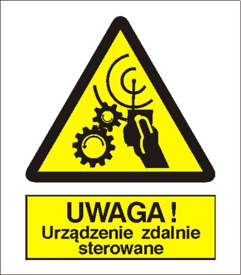 Uwaga! Urządzenie zdalnie sterowane